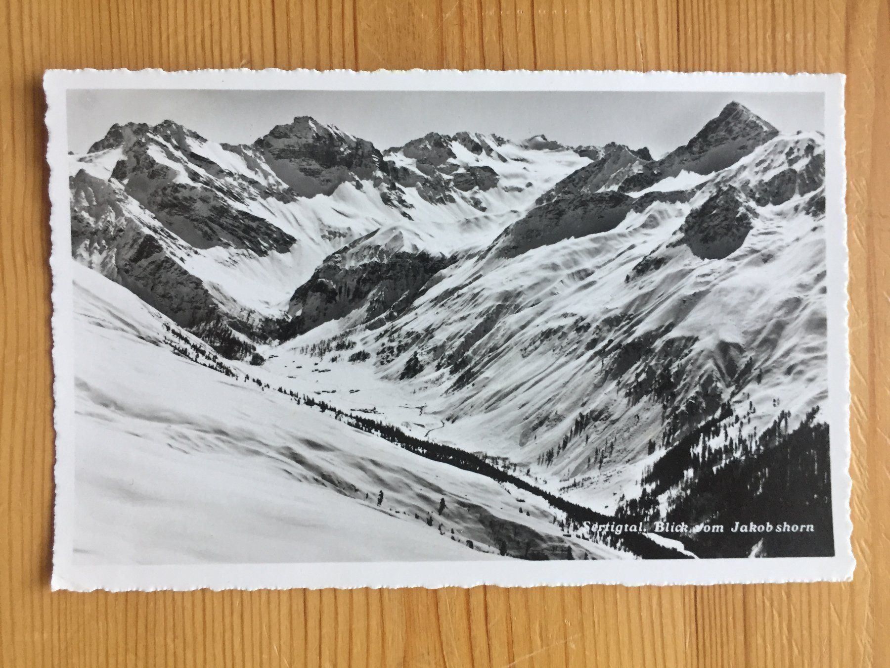 Cartoline postali: Sertigtal vom Jakobshorn - AK 1946 – Usato da Oberuzwil venduto da Henri09
