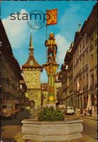 1968 AK Bern _ Zähringerbrunnen und Zeitglockenturm