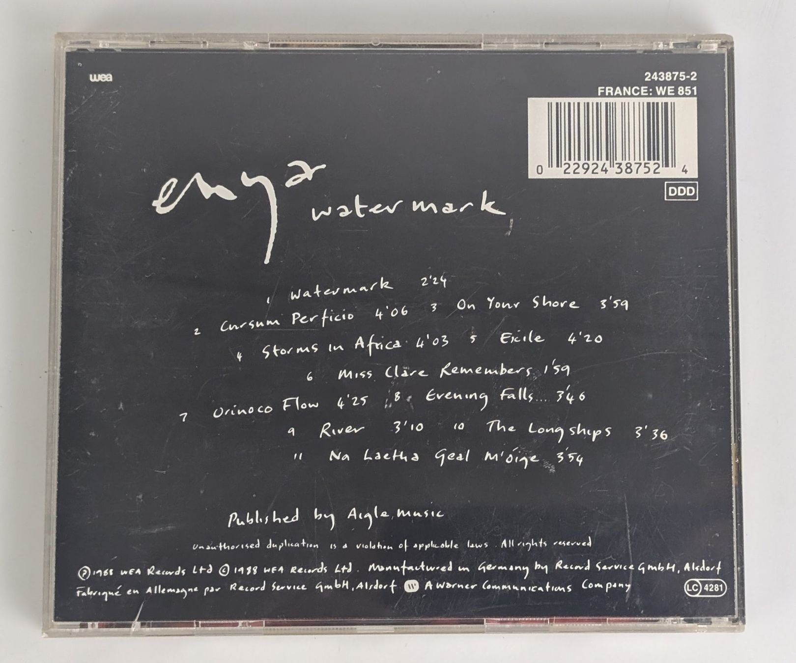 CD: Enya - Watermark - CD Album - Top – Usato da Zürich venduto da 1.Simon 1