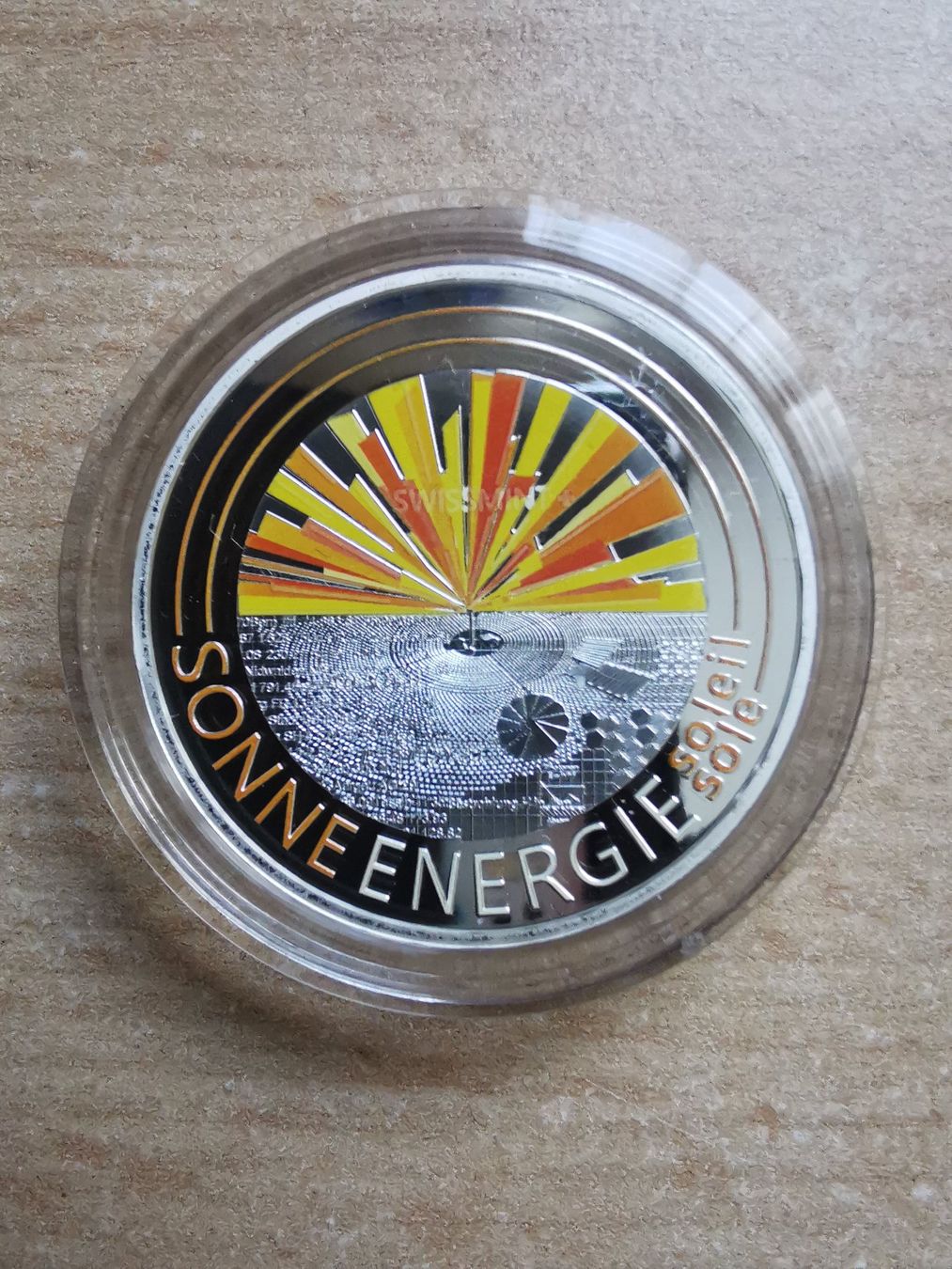 Tutti le monete: Pièce de 20.00 "ENERGIE SOLAIRE" 2022 – Nuovo e nell'imballaggio originale da Carouge GE venduto da mic_vjr5 1