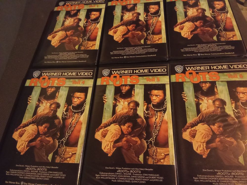 Roots Teil 1-6 kmpl. (USA 1977) Warner Home Video VHS (Gebraucht) in ...