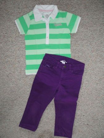 Poloshirt + Shorts, Gr. 122-128, neuw.