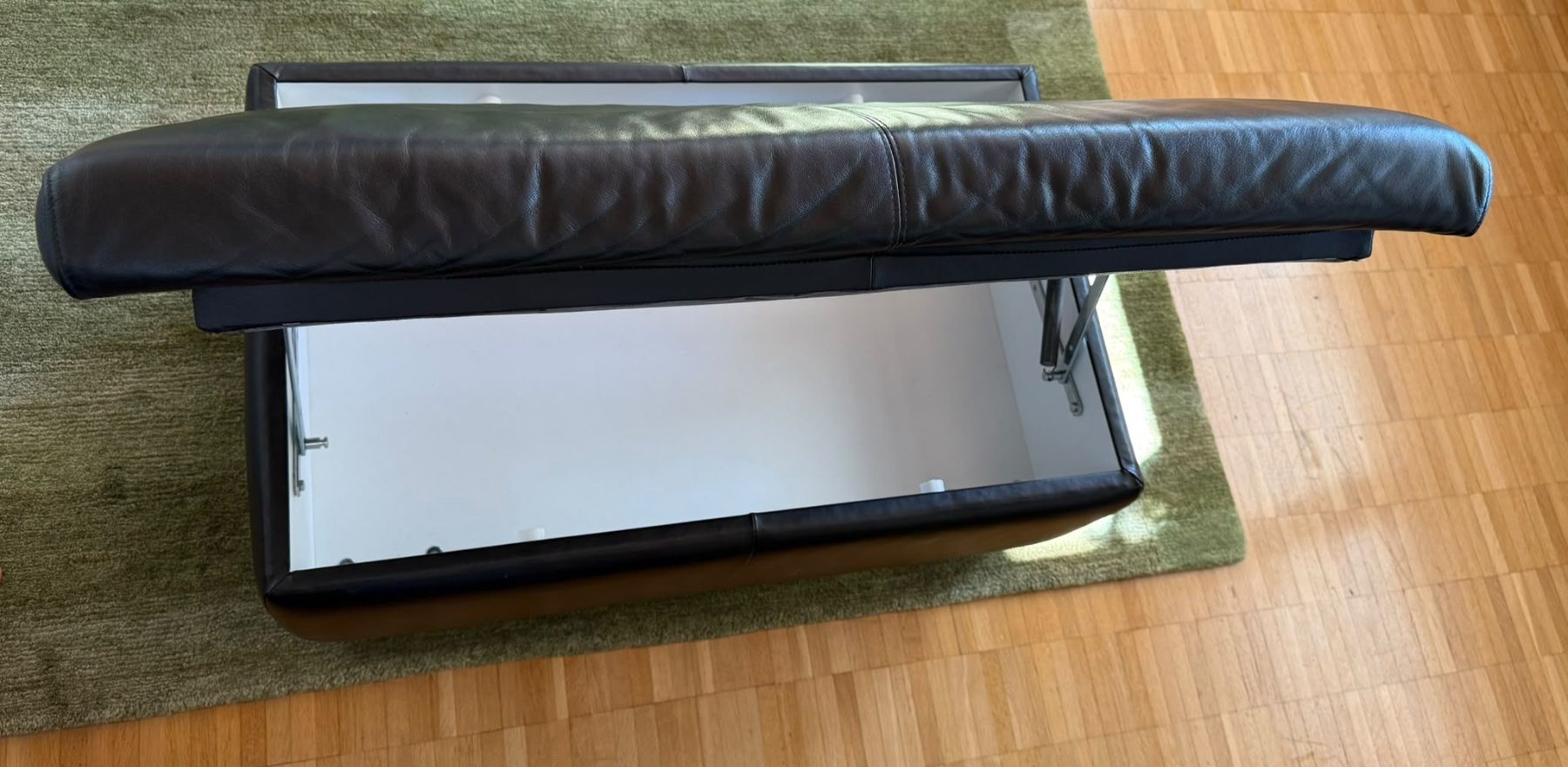 Divani: schwarzes Ledersofa 3-teilig – Usato da Holzhäusern ZG venduto da mey_s976 1