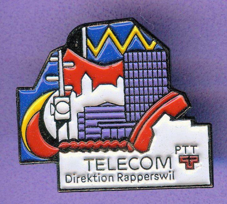 Placchette & Badge: PTT   TELECOM  Direktion Rapperswil – Usato da Winterthur venduto da Sammleroase