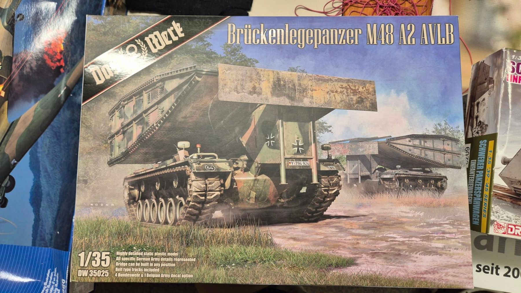Kit di modellismo & Modellini statici: Brückenlegepanzer M48 A2 AVLB – Nuovo (secondo la descrizione) da Wettingen venduto da Mmarb