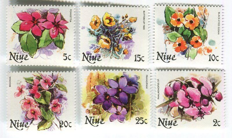 Alle Briefmarken: Blriefmarken "Blumen". Niue – Neu und originalverpackt aus Basel von Butsch5