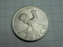 Malawi 6 Pence, 1967