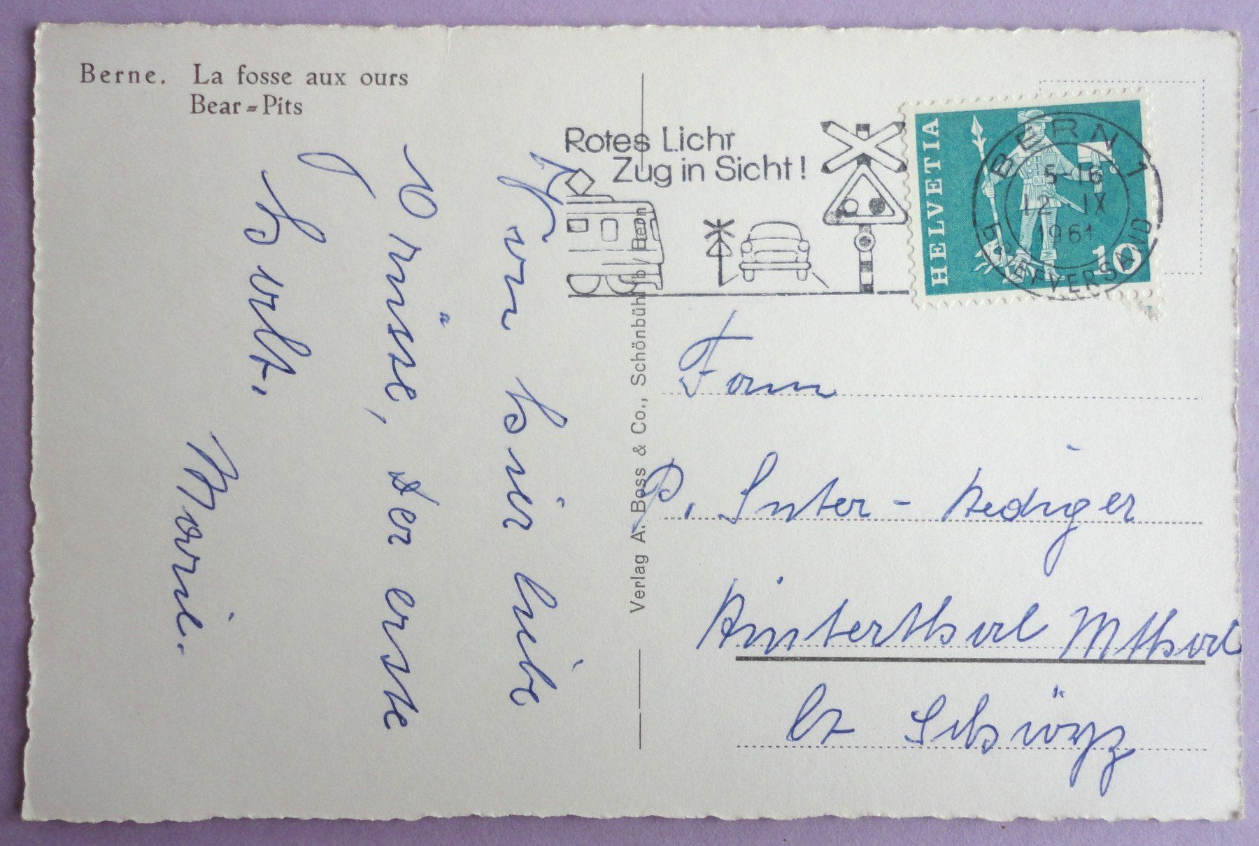 Cartoline postali: Bern - Bärengraben – Usato da Fétigny venduto da Billy2miny 1