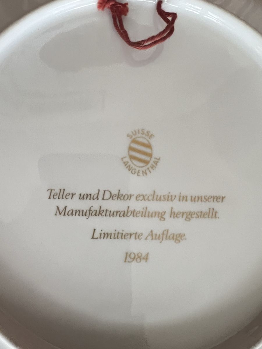 Piatti: Teller Langenthaler, Sammelteller, 1984 – Nuovo (secondo la descrizione) da Schöftland venduto da mamajasima5 1