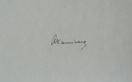 Arthur Kornberg (1918-2007) Nobelpreisträger - Autogramm