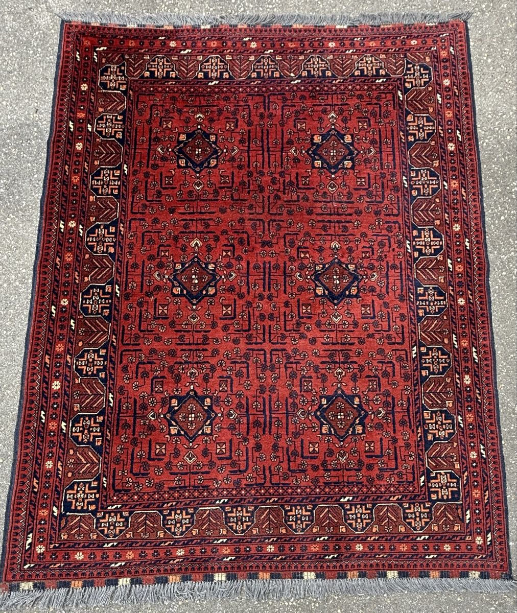 Teppiche: Schöner Orientteppich rot gemustert 200x153 .cm – Gebraucht aus Sempach von Star7