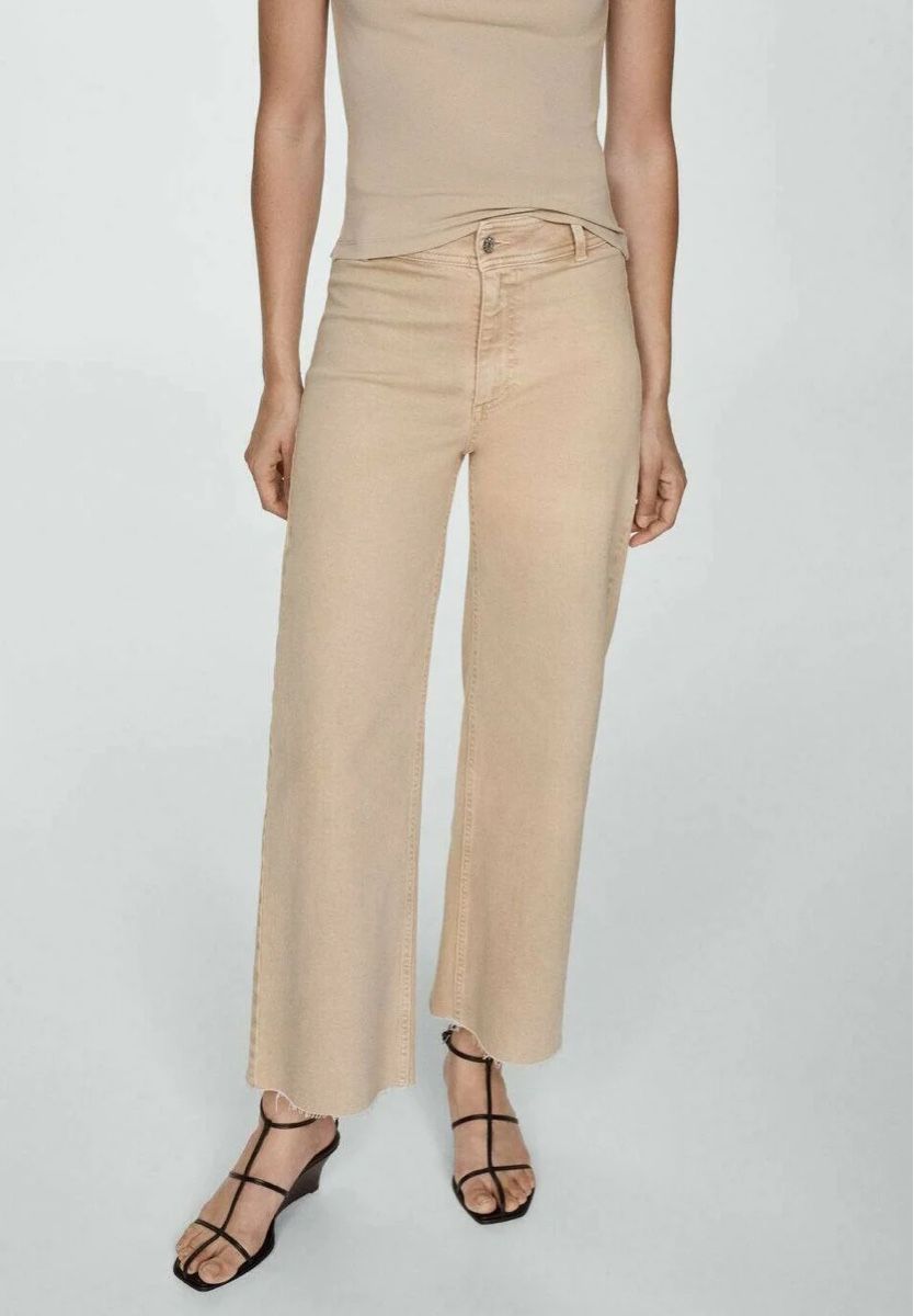 Mango Jeans: Mango Flared Jeans - sand Gr.48 – Usato da Ellikon an der Thur venduto da Bali1999 7