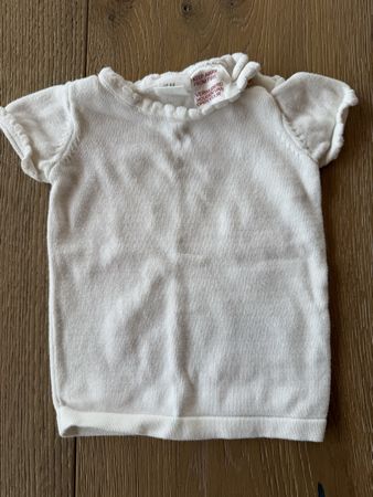 Gestrickter Kurzarm Pullover Grösse 62