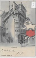 Lausanne - Rue de Pre - animee - UPU 1900