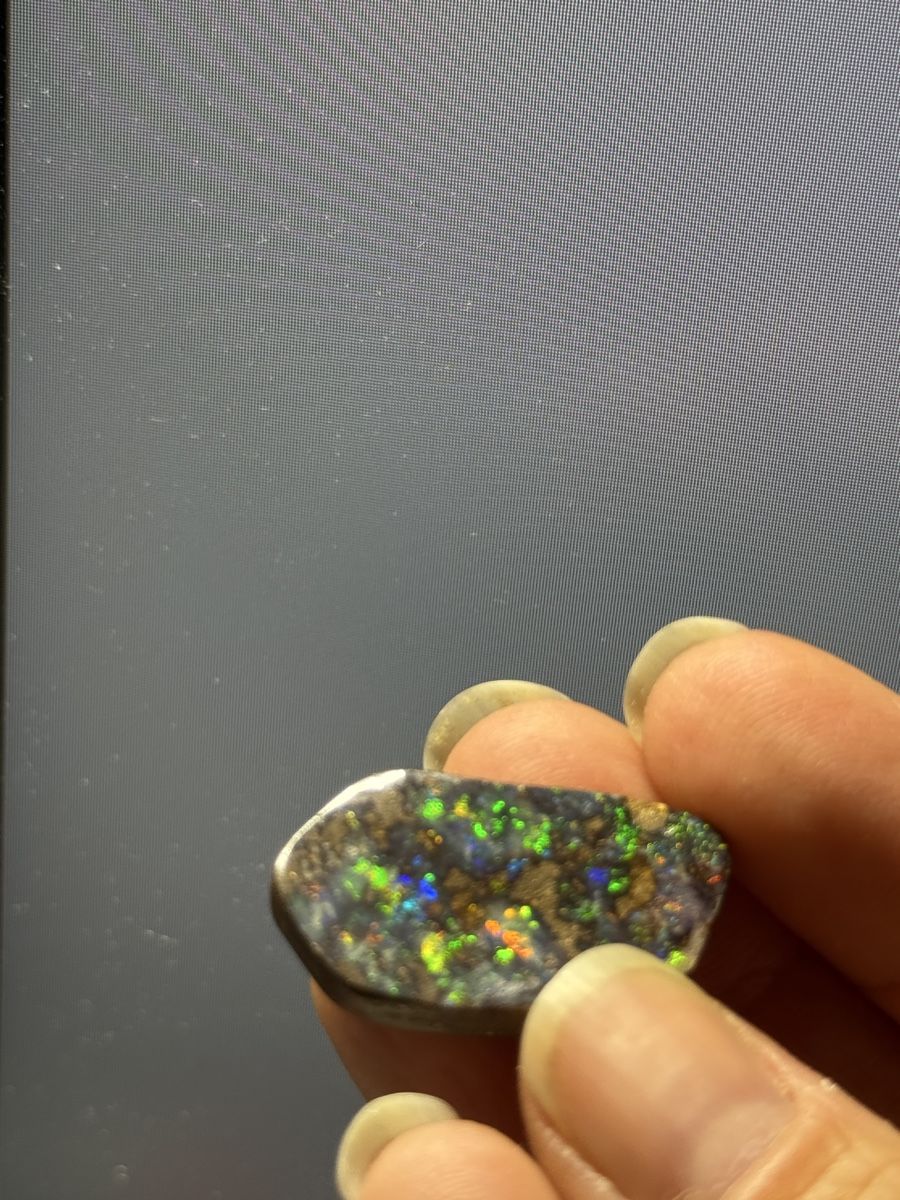 Edelsteine: Edelstein: Gem Boulder Opal Brilliant rot-gold-grün – Neu und originalverpackt aus Muttenz von einfach-schoen 5