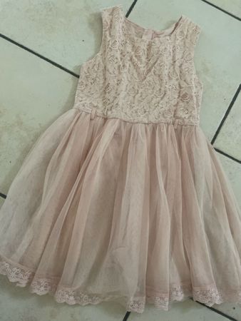 LC Waikiki Mädchen Sommerkleid Gr.128-134cm, Rosa, Top!