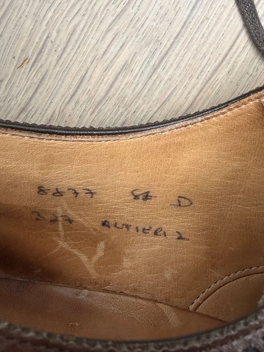 Scarpe da uomo: Ed Meier Herren Budapester, braun Grösse 8.5 D Leder Brogues – Usato da Oberwil b. Zug venduto da hallihallo12 3