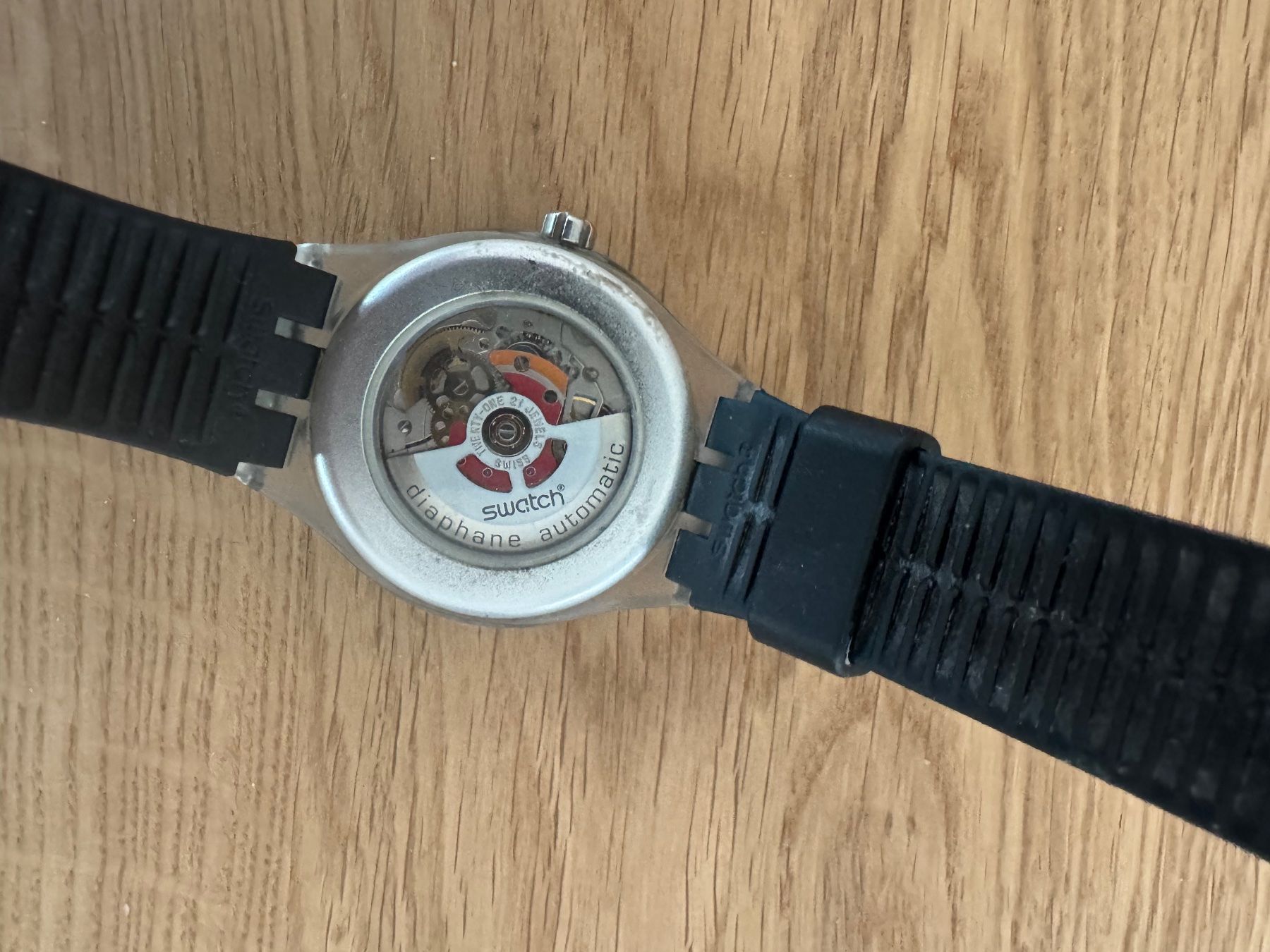Swatch Orologi: Swatch Automatik Diaphane Uhr – Usato da Wettingen venduto da JaHa2000 2