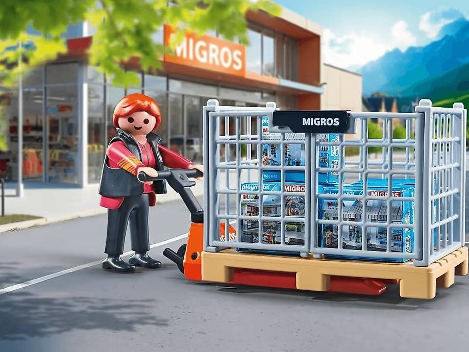 Playmobil Spielzeuge: Migros Playmobil "Kasse" sowie "Warenannahme" – Gebraucht aus Dürnten von Fuffli 2