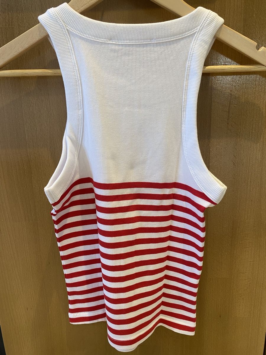 Mango Top: Top rayé blanc et rouge Mango, taille S – Nuovo (secondo la descrizione) da Aigle venduto da Celina28 1