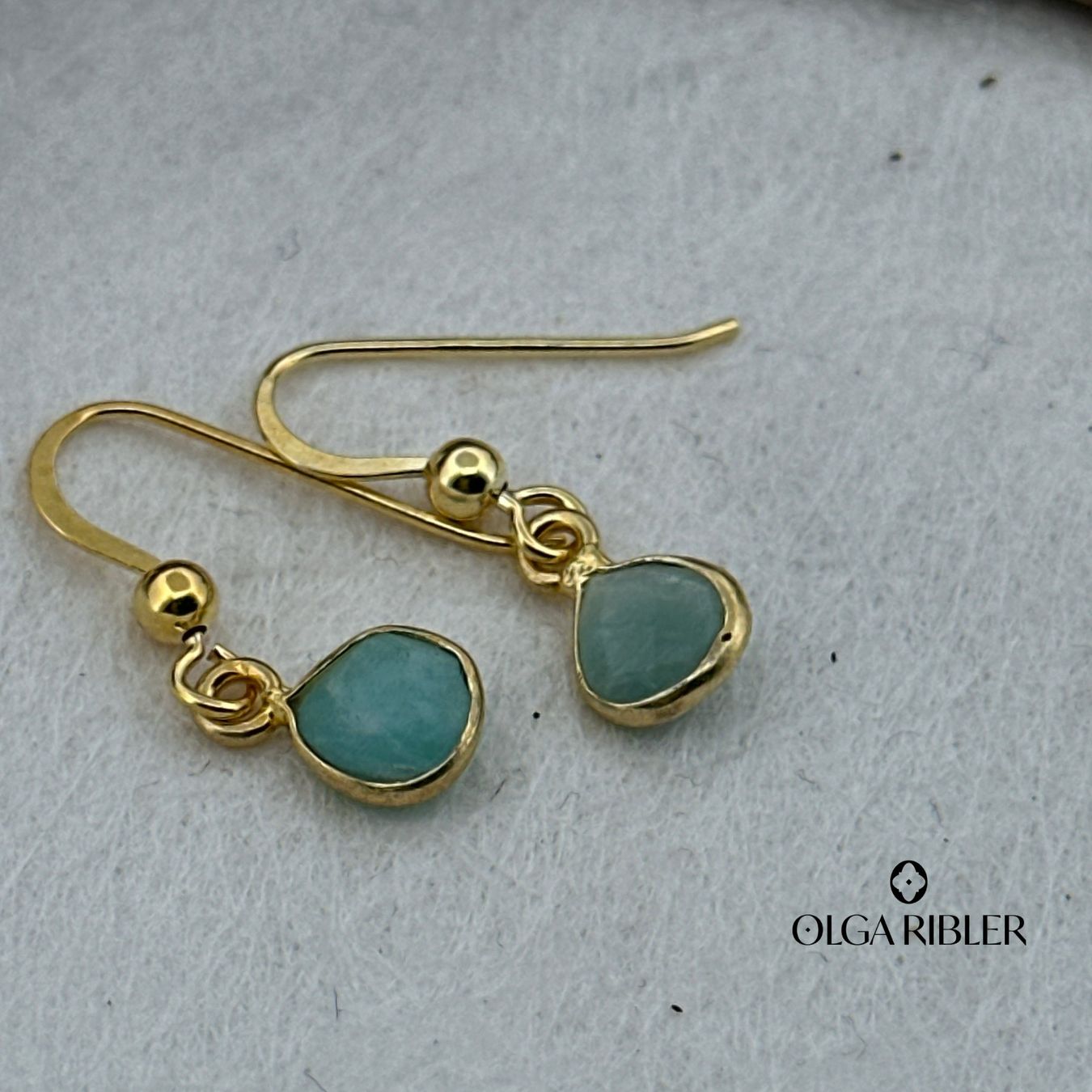 Olga Ribler Orecchini pendenti & Orecchini a lobo: Sterling Silber 925 Ohrringe mit Amazonite – Nuovo (secondo la descrizione) da Luzern venduto da Schmuckoutlet 3