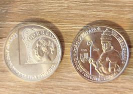 LOT 2-pieces commemotative en Argent de Portugal