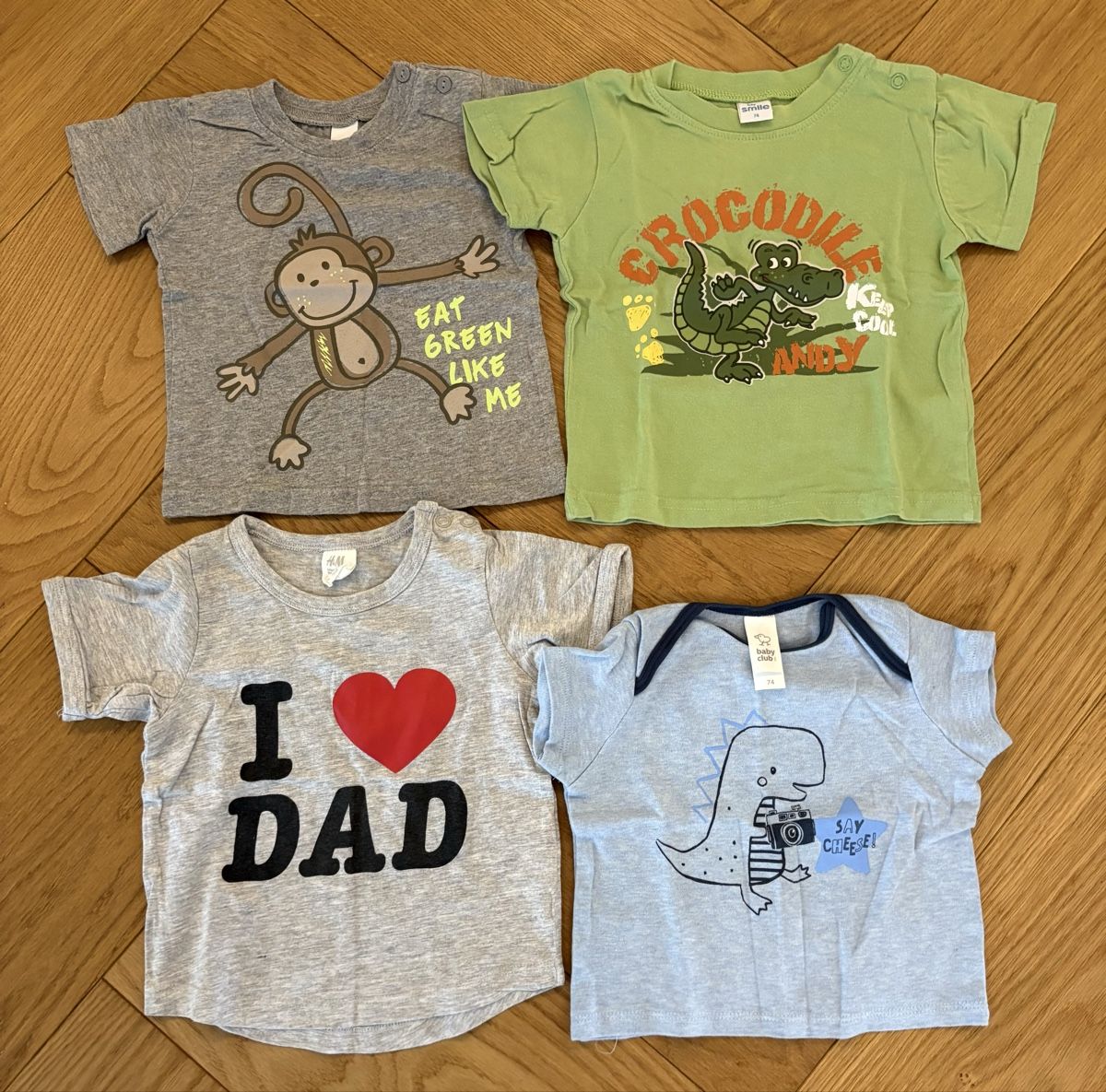 Lotti & Set di vestiti: 4 T-Shirts Gr. 74 – Usato da Langnau am Albis venduto da SaskiaR01
