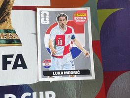 Panini FIFA WM 2026 Sticker Luka Modric Extra silber