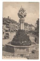 BERN Bärenplatz - Der Bärenbrunnen - Fuhrwerk R. Hürlimann