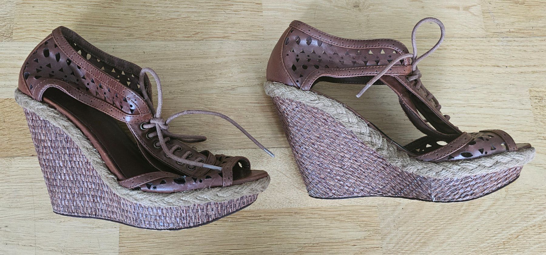 Damenschuhe: Sandales avec talon compensés - Taille 38 – Gebraucht aus Court von Jovi2 3