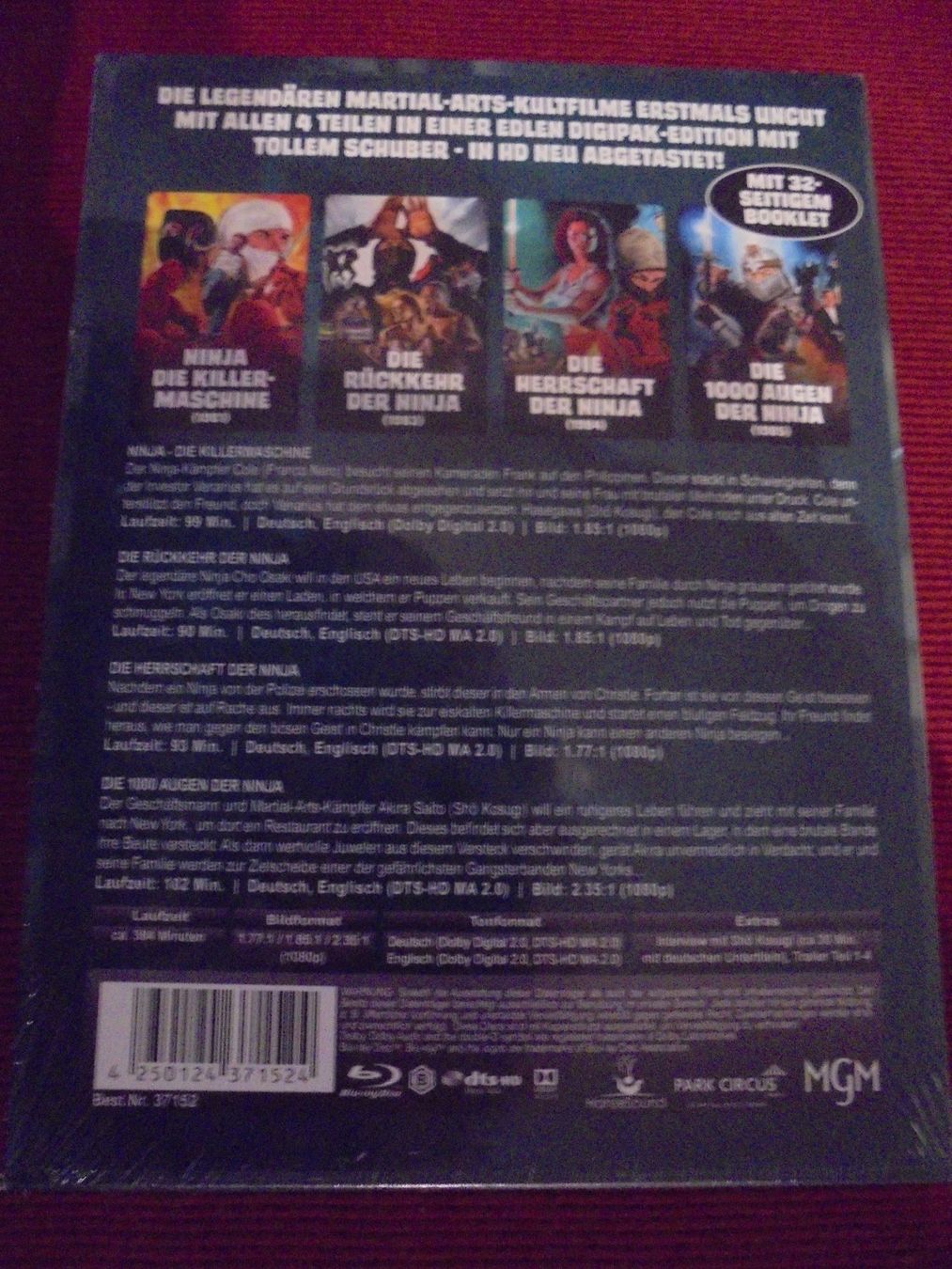 Tutti i DVDs: BOX NINJA  4 Filme/blu ray /SUPER !! – Nuovo e nell'imballaggio originale da Wattenwil venduto da Firebird1 1