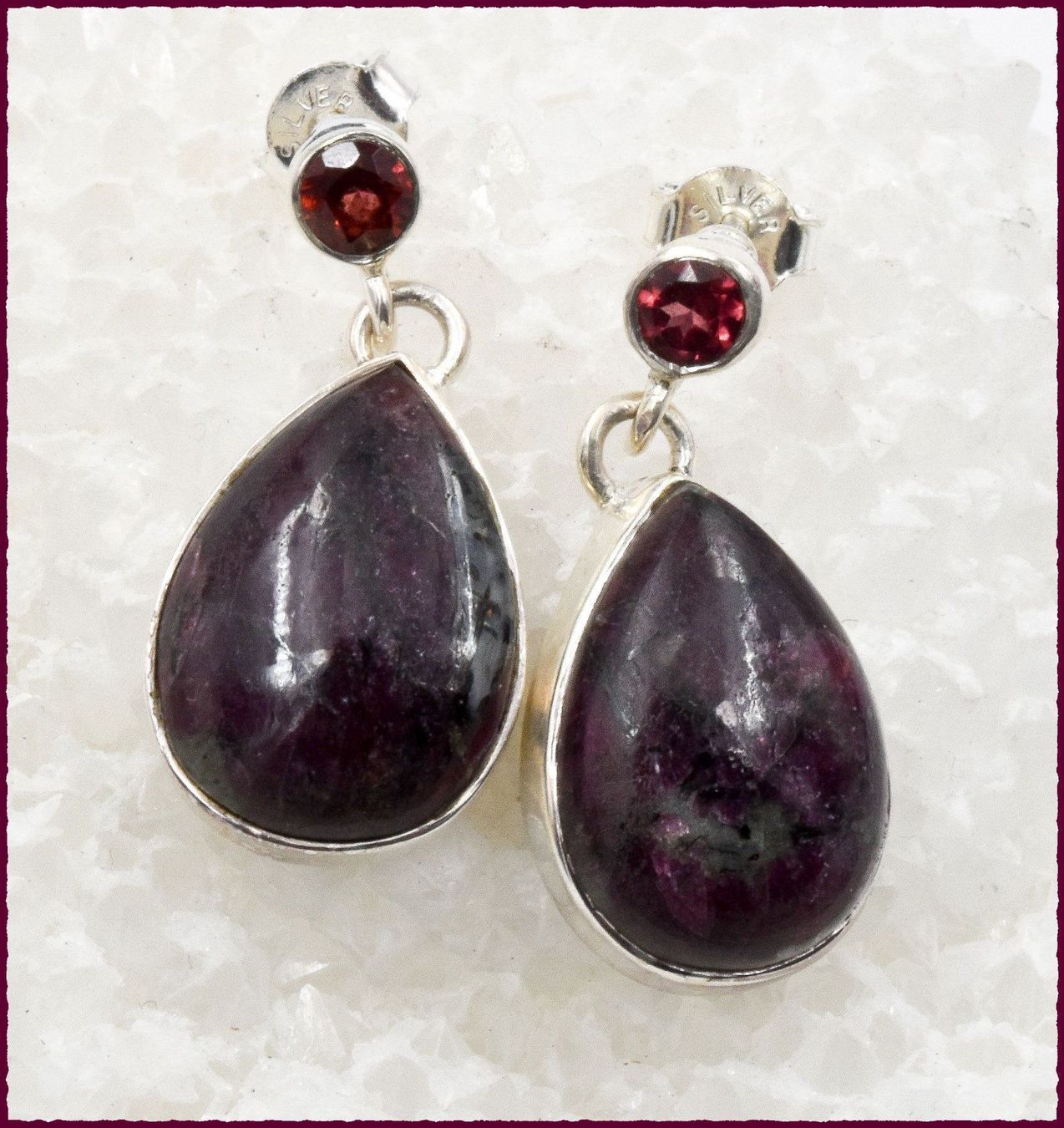 Orecchini pendenti & Orecchini a lobo: EUDIALYTE, Eudialyt Ohrhänger 925 Silber – Nuovo e nell'imballaggio originale da Oberglatt ZH venduto da Goldfee1 3