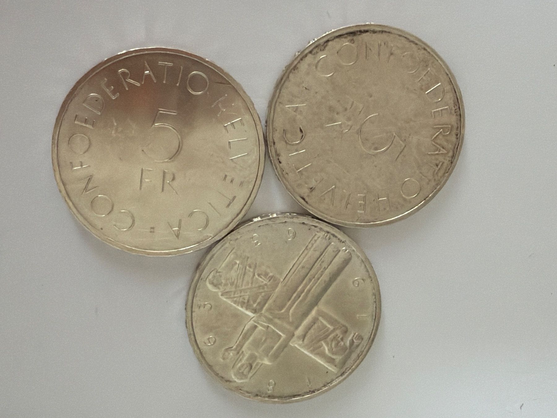 Tutti le monete: 3stk. 5.- silber 1963 (56) – Usato da Bonstetten venduto da juliestore 1