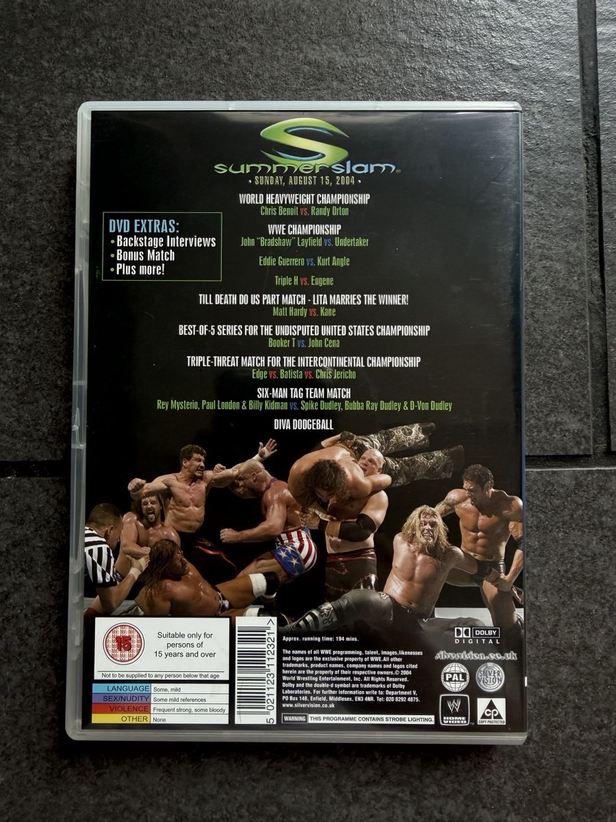 Tutti i DVDs: WWE SummerSlam 2004 DVD – Usato da Zürich venduto da cENS0R 1