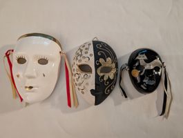 3 Venezianische Masken