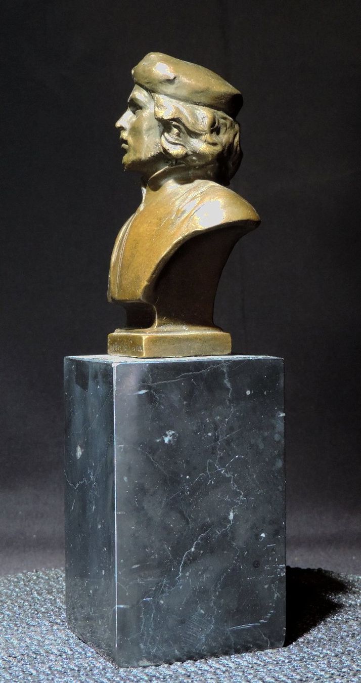 Statuette: Che Guevara Büste, Bronze auf Marmorsockel – Usato da Duggingen venduto da roterbambus 3