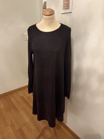 Wolford Kleid dunkelgrau mit Kontrastsaum Grösse 40