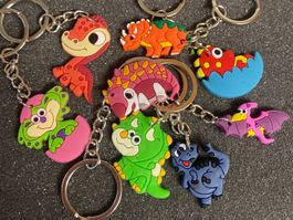 8 porte-clé - Dinosaures