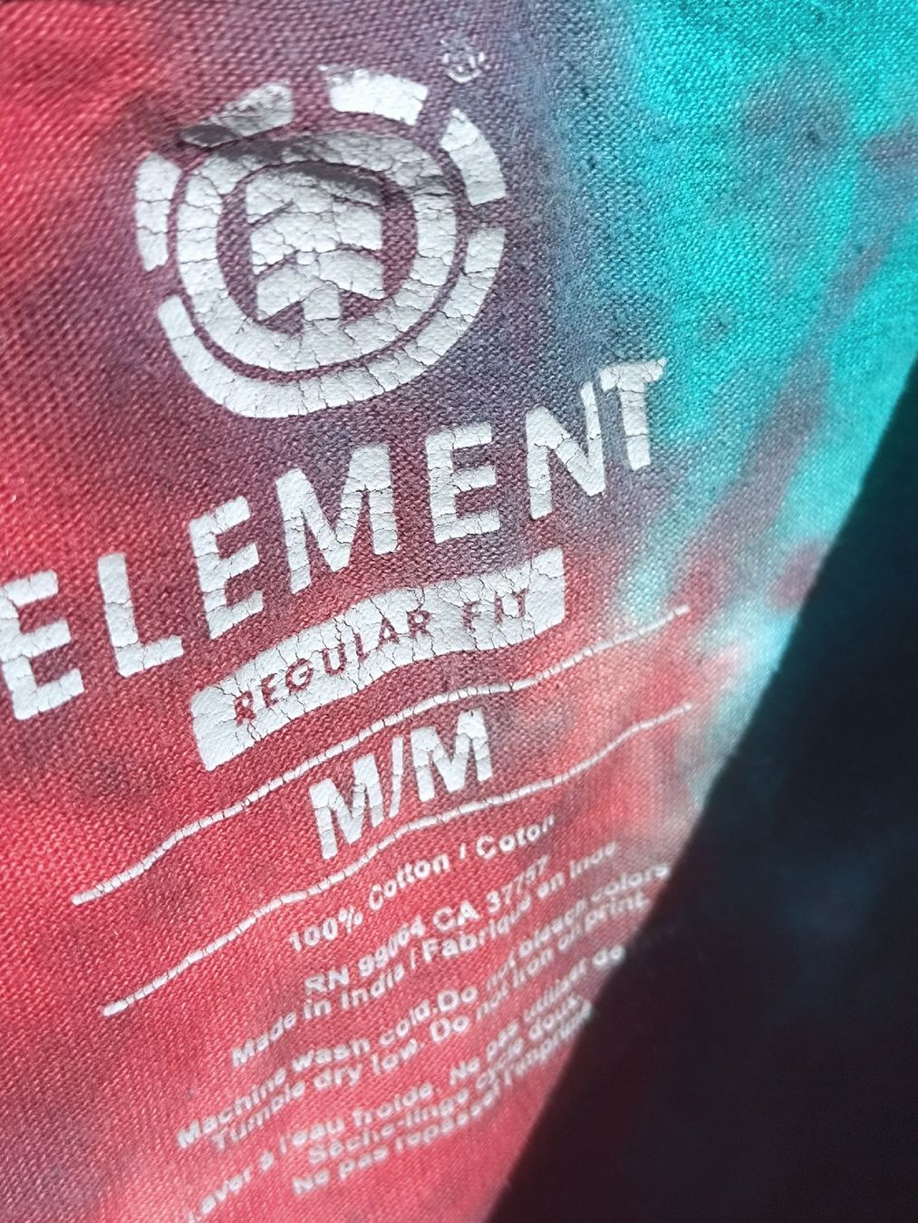 Element T-shirt: T-shirt Element tie-dye multicolore taille M  – Usato da Farvagny-le-Grand venduto da LaCaverne 2