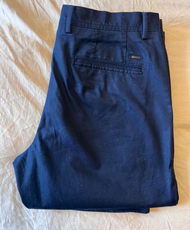 Pantalon chino Mango Homme, bleu foncé, taille 44