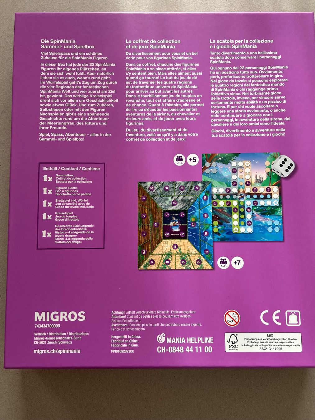 Migros Giochi: SpinMania Sammel+Spielbox – Nuovo e nell'imballaggio originale da Neu St.Johann venduto da har_f865 1