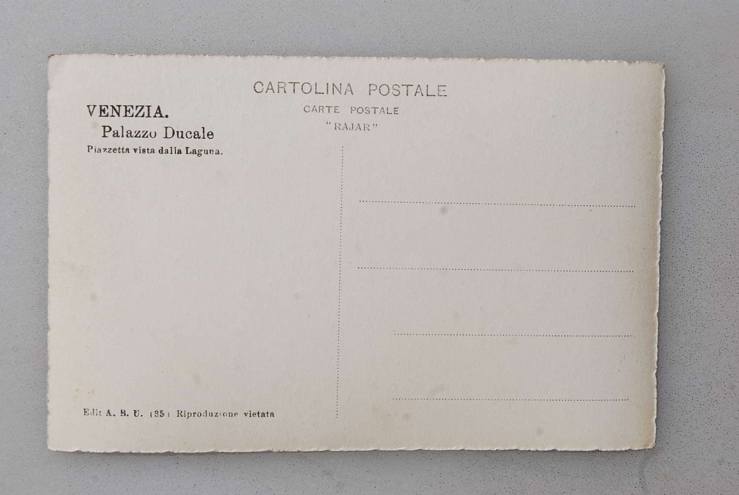 Cartoline postali: AK Venezia - Palazzo Ducale – Usato da Rüfenacht BE venduto da Toro06 1
