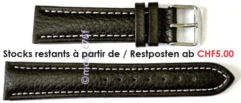 Lot montre homme combinaison MIKT noir Mundell grand cuir
