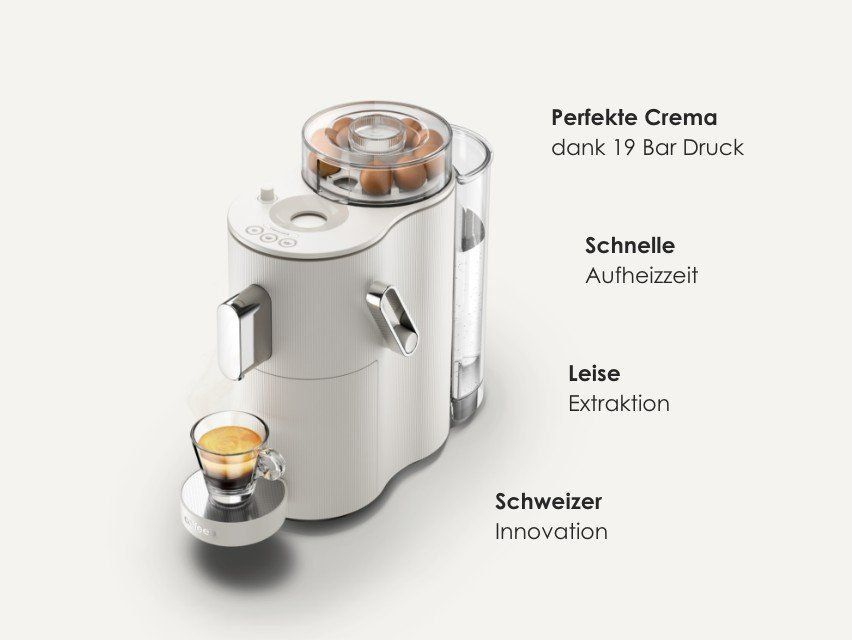 Coffee B Macchine per caffè & Macchine per espresso: Kaffeemaschine CoffeeB Globe White Neu – Nuovo e nell'imballaggio originale da Boudry venduto da sportethobby 1