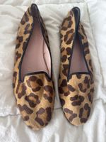 Ballerines léopard "Pretty Loafers" en poil de veau, T. 40