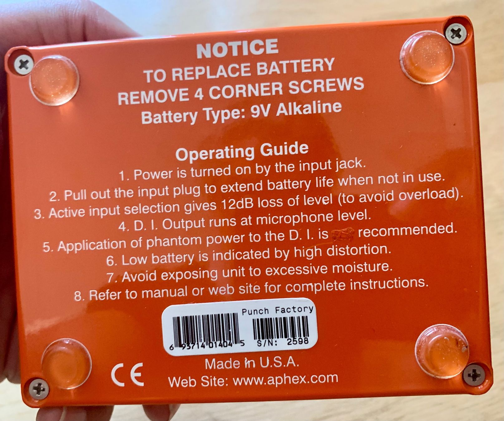 Musikinstrumente: Aphex Punch Factory – Gebraucht aus Zürich von Fieber 2
