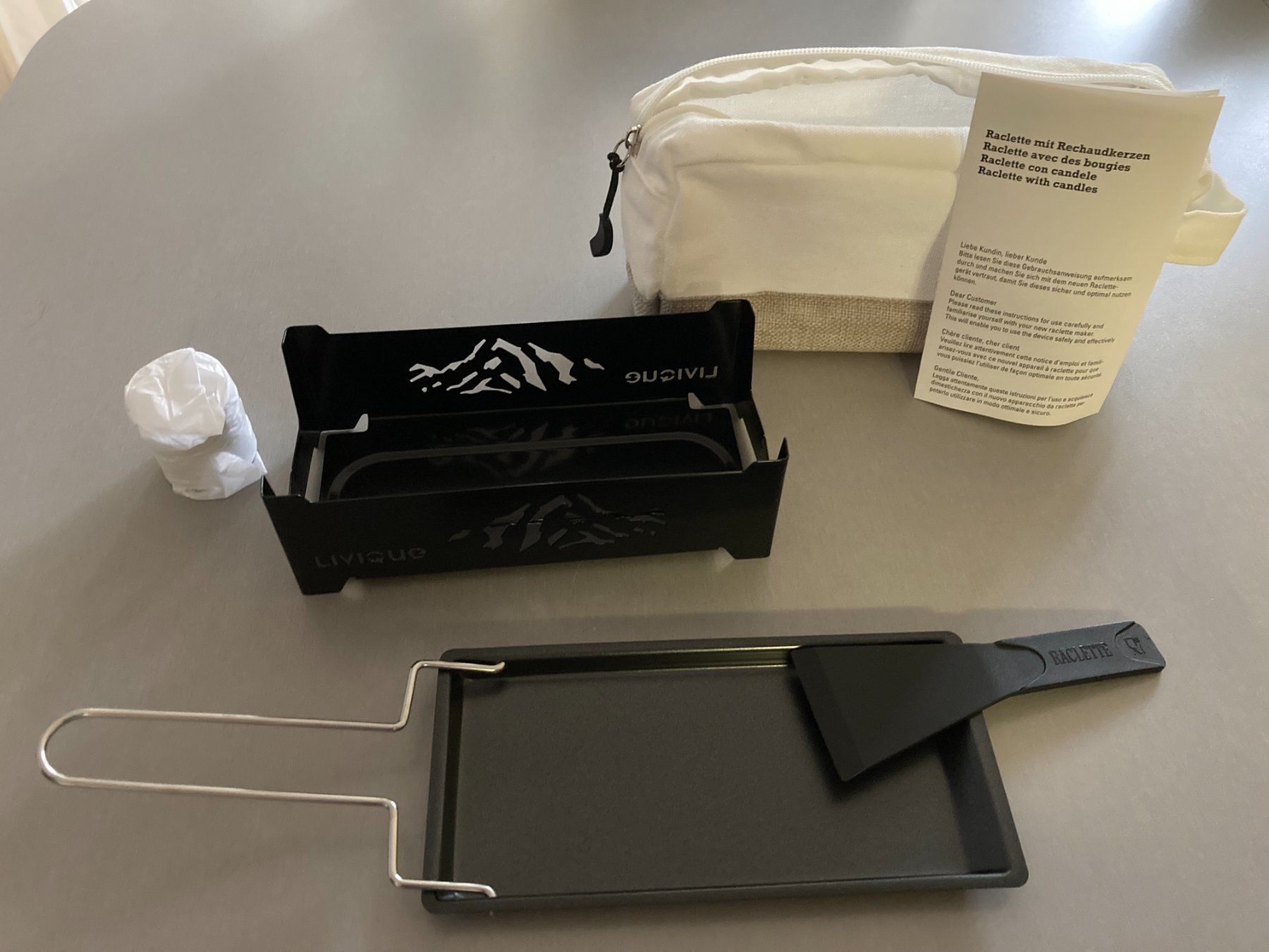 Elettrodomestici da cucina: Raclette-Set mit Rechaudkerzen – Nuovo e nell'imballaggio originale da Obfelden venduto da miau68