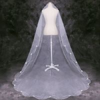 NEUER Hochzeit Braut-Schleier weiss 2,5 m - 220276