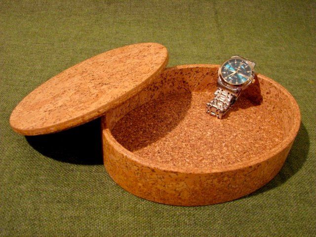 Contenitori & Simili: Kork Dose Schmuck Box Case Schatulle Deckel oval MAXI A) – Nuovo (secondo la descrizione) da Wil ZH venduto da Arbolero 9