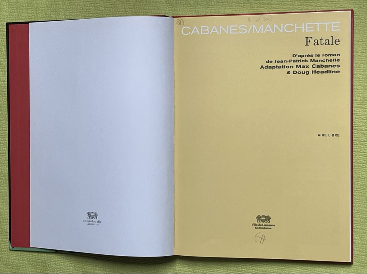 Comics: Cabanes/Manchette Fatale BD édition limitée – Gebraucht aus La Tour-de-Peilz von Pansy02 1